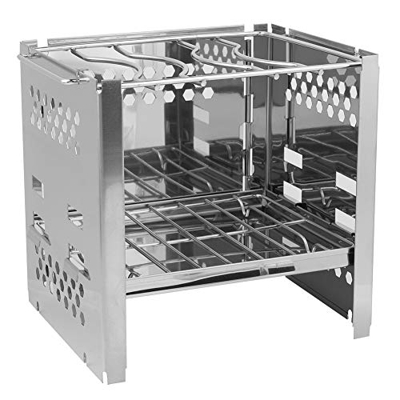 Parrilla para estufa de barbacoa, parrilla plegable para estufa, parrilla para estufa de barbacoa, mini parrilla plegable de acero inoxidable para hor