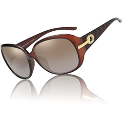 Duco Mujer Gafas de sol Classic Fashionable Ladies con lentes polarizadas de gran tamaño 100% protección UV 6214 precio