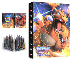 Álbum Compatible con Pokemon, Álbum Titular Compatible con Cartas Pokémon, Carpeta Álbumes Compatible con Cartas Pokemon, 30 Páginas con capacidad par características