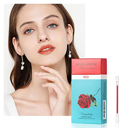 Pintalabios en Bastoncito efecto Tatuaje, cotton swab lip tint | tinte líquido, mate natural, duradero, resistente al agua | tono rojo en oferta