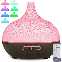 MAISITOO Humidificador ultrasónico y difusor de Aroma 550 ml.Ultra silencioso,Apagado Automático.Humidificador Aceites Esenciales con Control Remoto y precio