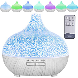 MAISITOO Humidificador ultrasónico y difusor de Aroma 550 ml.Ultra silencioso,Apagado Automático.Humidificador Aceites Esenciales con Control Remoto y precio