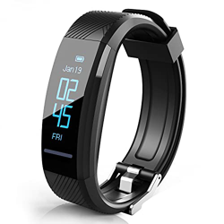 Pulsera de fitness, rastreador de fitness, monitor de frecuencia cardíaca, resistente al agua, IP67, reloj inteligente, rastreador de actividad, reloj características