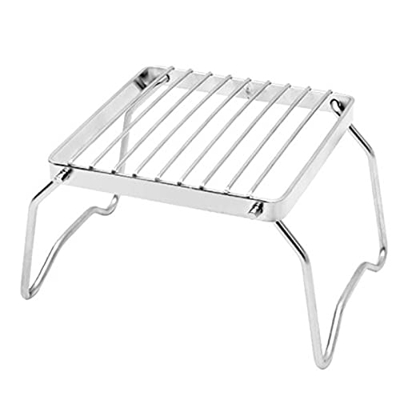 ODOORACT Barbacoa portátil para camping, parrilla plegable, parrilla plegable de acero inoxidable, barbacoa de carbón vegetal para picnics, patios tra