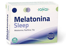 Sakai - Melatonina Sleep, 60 comprimidos masticables. Conciliación rápida del Sueño con efecto Duradero. Melatonina, Pasiflora y Tila. 1,9mg de Melato características