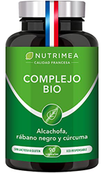 Detox Depurativo Higado y Colon Diurético Natural | Complejo Bio Alcachofa Rábano Negro Cúrcuma Orgánica | Drenante Desintoxicante Digestión Limpieza  precio