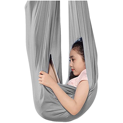 Yoga para Niños, Swing Interior, Terapia Interior De Giro para Niños, Swing De Nylon Sensorial Al Aire Libre Ajustable(Size:100x280cm/39x110in,Color:G