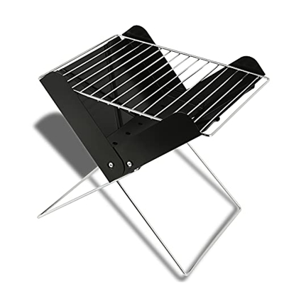 Sfuzwg Parrilla de barbacoa portátil plegable para barbacoa, barbacoa de carbón al aire libre para picnic, jardín, terraza, patio, camping, viajes, 31