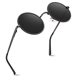 GQUEEN Classic Lennon Ronda gafas de sol polarizadas con protección UV400 MEZ1 en oferta