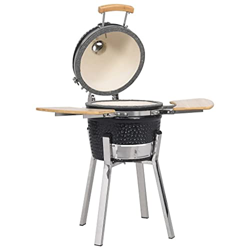 FAMIROSA Kamado Barbacoa Parrilla y Ahumador Cerámico 81 cm-29,44KG en oferta