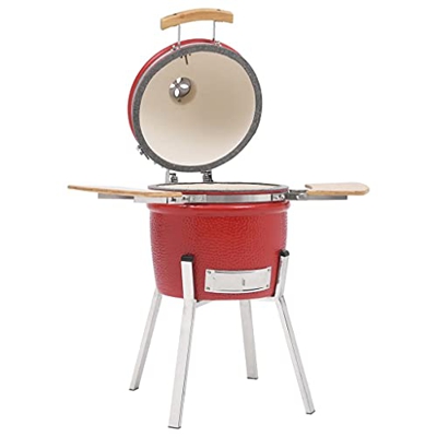 FAMIROSA Barbacoa ahumadora Kamado de cerámica 81 cm-28,54KG