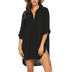 DURINM Vestido de Playa Vestido Suelto de Bikini Mujer Ropa de Baño Playa Traje de Baño Vestido de Bikini Cover up y Pareos en oferta