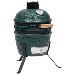 FAMIROSA Barbacoa 2 en 1 ahumadora Kamado de cerámica Verde 56 cm-21,5KG precio