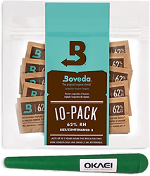 Boveda 62% RH 2-Way Humidity Control de Humedad 10 x 8 gramos protege hasta 30 g de flores 10 unidades en un juego de 10 unidades con una funda de alm precio