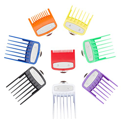 NICENEEDED 8Pcs Profesional Cortapelos Guards Guards Peines, Guías de Corte de Cortadora de Cabello de 8 color, Juego de Protectores de Repuesto de Wa precio