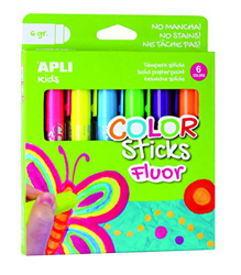 APLI Kids 14404 - Color Sticks fluorescente 6 g/6 u precio