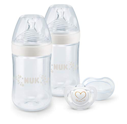 NUK Nature Sense - Set de 2 biberones + 1 Chupete, 260 ml blanco blanco precio