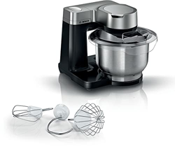 Bosch MUMS2VM00 - Robot de cocina Serie 2 - 900 W, 7 velocidades + turbo, kit de repostería, cuenco de 3,8 l, acero inoxidable, color negro en oferta