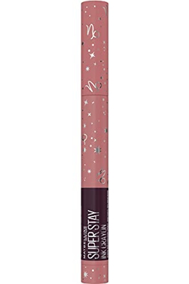 Maybelline New York Ink Crayón SuperStay Zodiac - Pintalabios mate cremoso de larga duración, edición limitada, color tono 15 lead the way