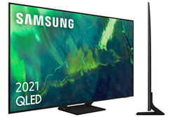 Samsung QLED 4K 2021 65Q70A - Smart TV de 65" con Resolución 4K UHD, Procesador QLED 4K con Inteligencia Artificial, Quantum HDR10+, Motion Xcelerator en oferta