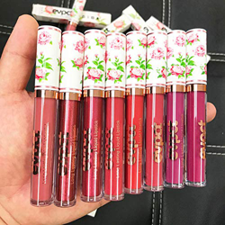 Baugger Pintalabios | Maquillaje Flor de Peonía Lápiz Labial Mate Lápiz Labial Líquido de Larga Duración Brillo de Labios Metal en oferta