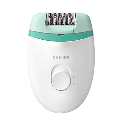 Philips Satinelle BRE224/00 - Depiladora esencial, con cable, depilación compacta, depilación