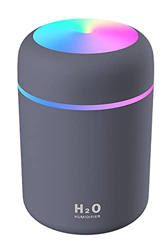 Adsera Humidificador Portátil Mini de 300 ml, silencioso ideal para hogar,coche u oficina,con luz relajante (Gris) precio