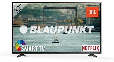 Blaupunkt Televisor Smart TV LED 32" - HD - BLA-32/138Q-GB-11B4-EGBQUX-EU, sonido JBL, Negro