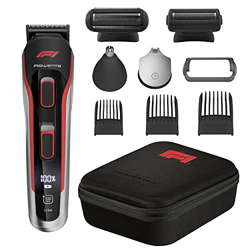 Rowenta Multiaccesorios Fórmula 1 TN944M - Recortadora de barba y cortapelos hombre y cuerpo, nariz y orejas, cuchillas de acero inoxidable, óptima pr precio