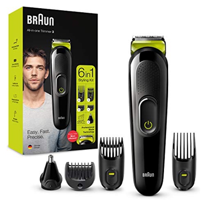 Kit Barbero BRAUN MGK3221 6 en 1, 13 longitudes (0.5-21 mm)