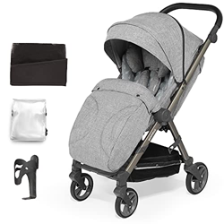 skiddoü silla de paseo ligera Mell ruedas grandes silla de viaje plegable silla infantil ruedas amortiguadoras respaldo ajustable impermeable mosquite en oferta