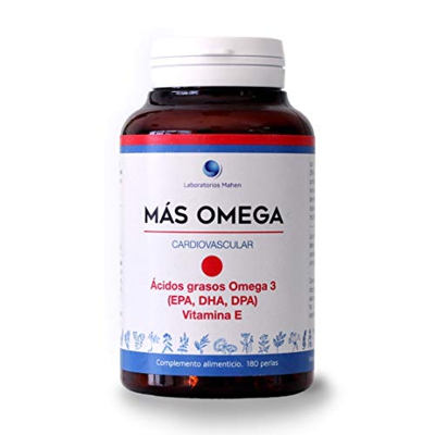 Mahen Complemento alimenticio a base de ácidos grasos Omega 3 - 180 perlas