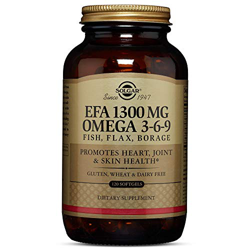 Solgar | Omega 3-6-9 | Aceite de Pescado, Lino y Borraja | Ácidos Grasos | 120 Cápsulas blandas en oferta