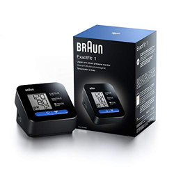 Braun BUA5000EUV1AM ExactFit 1 - Tensiómetro de brazo (clínicamente preciso, funcionamiento con un botón, fácil de usar, pantalla grande, uso doméstic en oferta