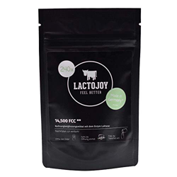 LactoJoy Pastillas de Lactasa 14.500 FCC I Tratamiento de Comprimidos para Intolerancia a la Lactosa I Digestión de la Leche, Queso I Capsulas de Enzi características