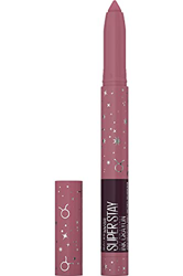 Maybelline New York Superstay Ink Crayon Zodiac - Pintalabios mate de larga duración, edición limitada, Tono 25 Stay Exceptional, Tauro características