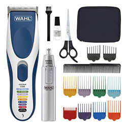 Wahl Cortapelos para hombres, Colour Pro sin cable, afeitadora de cabeza para hombre con guías de tijeras codificadas por colores y recortadora de pel precio