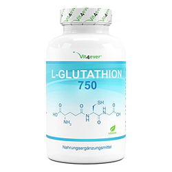 L-Glutathion con 750 mg por cápsula – Premium: glutatión reducida y bioactiva de fermentación – 60 cápsulas – dosis altas – Vegano – probado en labora en oferta