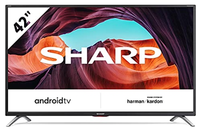 Sharp 42CI6EA - TV Android 42" (Full HD, 3 x HDMI, 3 x USB, Bluetooth), Google Assistant, Chromecast, Altavoces Harman/kardon, DTS Virtual X, Active M