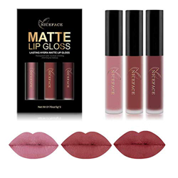 2019 Conjunto de 3 Colores de Pintalabios Mate Larga Duracion Labial Permanente Maquillaje de Profesional para Niñas por ESAILQ precio