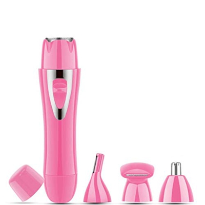 LCZ USB Recargable 4-en-1 máquina de Afeitar de Las Mujeres, Nariz de múltiples Funciones de la máquina de Afeitar, Brow Trimmer, Patillas,A