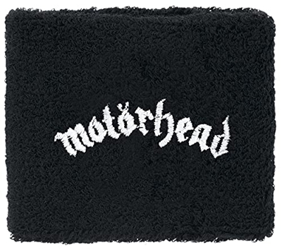 Motörhead Logo - Wristband Unisex Muñequera Negro, 80% algodón, 12% Elastano, 8% poliéster,