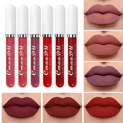 Mengxin 6 Colores Lápiz Labial Líquido Pintalabios Mate Larga Duracion Mate Brillo Labial de Hidratante Impermeable Regalo San Valentín, Cumpleaños pa precio