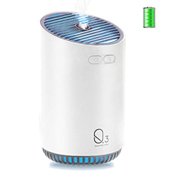 Humidificador a pilas Mini Travel Humidificador de niebla fría portátil, humidificador inalámbrico difusor para yoga, spa, apagado automático del humi características