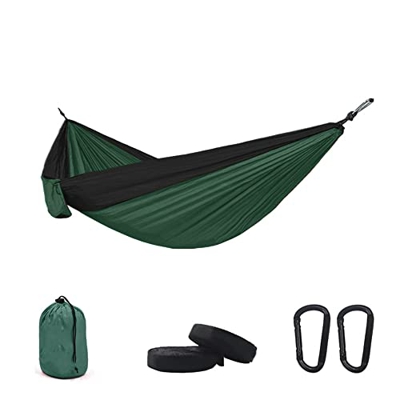 ZMJYH Banco de suspensión móvil, Camping portátil de paracaídas de la Hamaca de la Hamaca de Viaje con Cama Doble Colgante de Cama,4,275×140cm