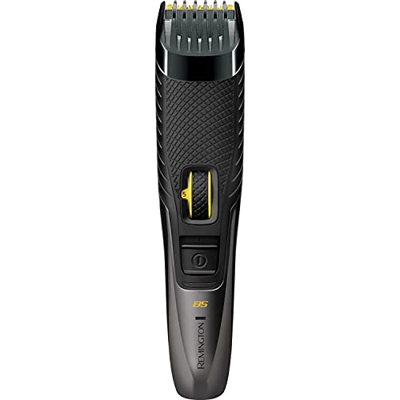 Remington B5 Style Series - Recortadora de barba y talón para hombre con rueda de zoom ajustable y cuchillas recubiertas de titanio MB5000, negro/crom