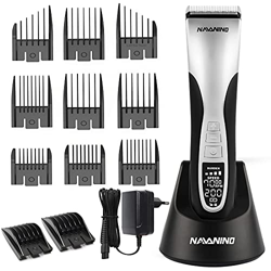 NAVANINO Cortapelos Hombre Profesional,Barbero Profesional Electrico Cortador,ortadora de Pelo Recargable, Máquina de Afeitar, Recortadora Barba y Pre en oferta