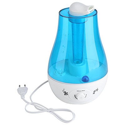 Humidificador ultrasónico 3L, cantidad de niebla ajustable. Humidificador humidificador de habitación con dos boquillas de vapor giratorias de 360 ​​°