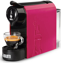 Bialetti Gioia, cafetera expreso para cápsulas de aluminio, sistema Bialetti Il Caffè d'Italia, supercompacta, fucsia características