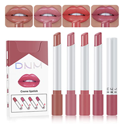 Lipstick de 4 Colores Brillo de Labios mate Pintalabios mate Larga Duracion Velvet Lip Gloss Set Taza Antiadherente Lápiz Labial Impermeable sin Decol precio